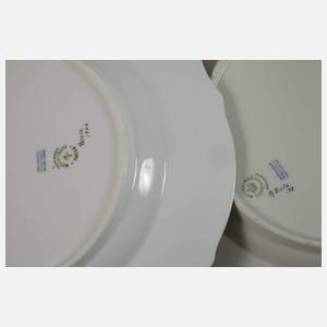 Kopenhagen Paar Speiseteller im Fauna-Danica-Stil