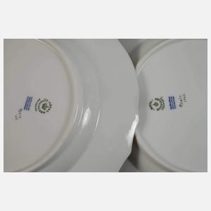 Kopenhagen Paar Speiseteller im Fauna-Danica-Stil