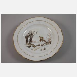 Kopenhagen Paar Speiseteller im Fauna-Danica-Stil