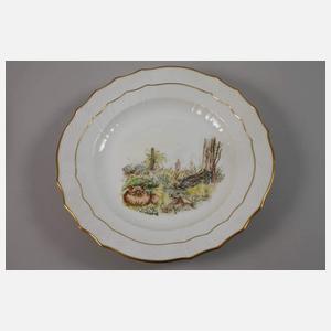 Kopenhagen Paar Speiseteller im Fauna-Danica-Stil