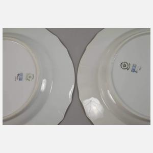 Kopenhagen Paar Speiseteller im Fauna-Danica-Stil