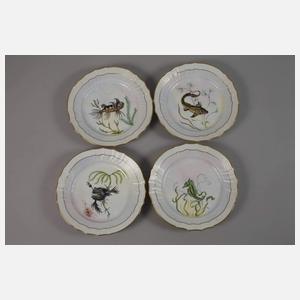 Kopenhagen 16 Fischteller im Fauna-Danica-Stil