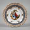 KPM Berlin kleiner Zierteller mit Watteaumalerei