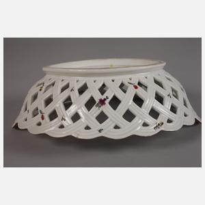 Ludwigsburg Durchbruchschale Blumenmalerei