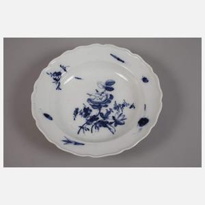 Meissen drei Suppenteller "Deutsche Blume und Insekten"