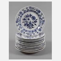 Meissen Konvolut Speiseteller "Zwiebelmuster"111