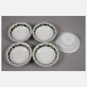 Meissen Speiseservice-Konvolut Weinlaubdekor