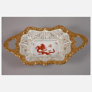 Meissen Prunkschale "Roter Mingdrache"