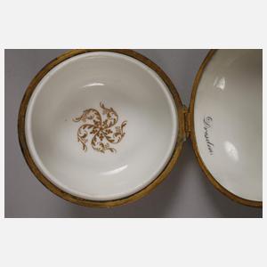 Meissen Deckeldose Ansicht "Dresden"