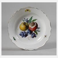 Meissen Anbietschale Fruchtmalerei mit Insekten111