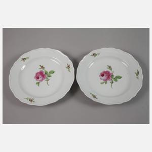 Meissen Mokka-Restservice "Rote Rose"