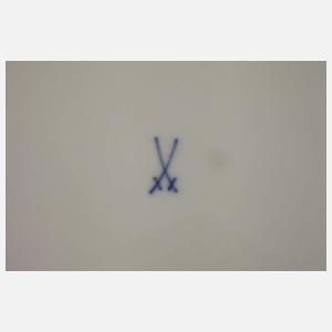 Meissen Anbietplatte und zwei Schalen "Rote Rose"