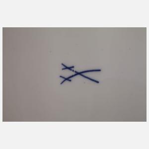 Meissen große Anbietschale Blumenmalerei