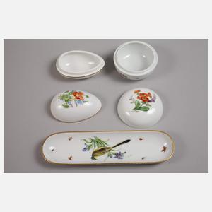 Meissen Konvolut Zierporzellan