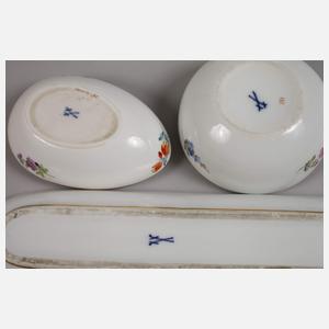 Meissen Konvolut Zierporzellan