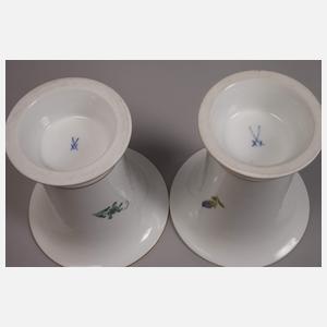 Meissen zwei Trompetenvasen