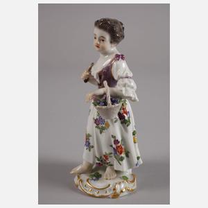 Meissen "Gärtnerkind mit Weinkorb"