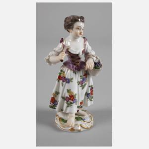 Meissen "Gärtnerkind mit Weinkorb"