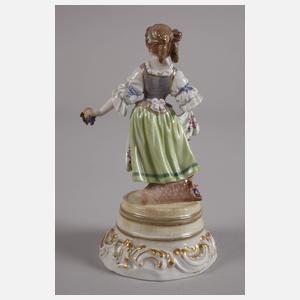 Meissen "Winzermädchen auf Fass"