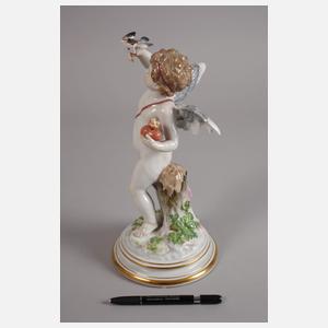 Meissen "Amor mit Brieftaube und Herz"