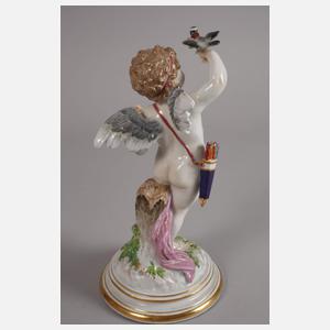 Meissen "Amor mit Brieftaube und Herz"