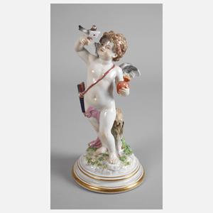Meissen "Amor mit Brieftaube und Herz"