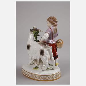 Meissen "Mädchen mit Ziegenbock"
