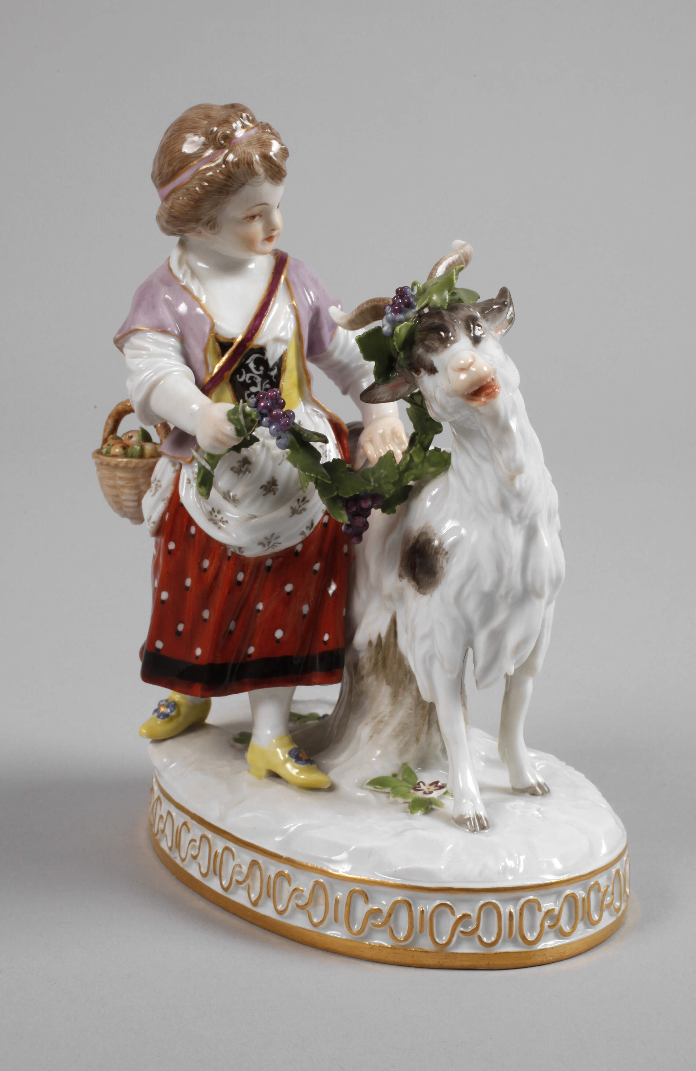 Meissen "Mädchen mit Ziegenbock"
