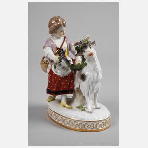 Meissen "Mädchen mit Ziegenbock"