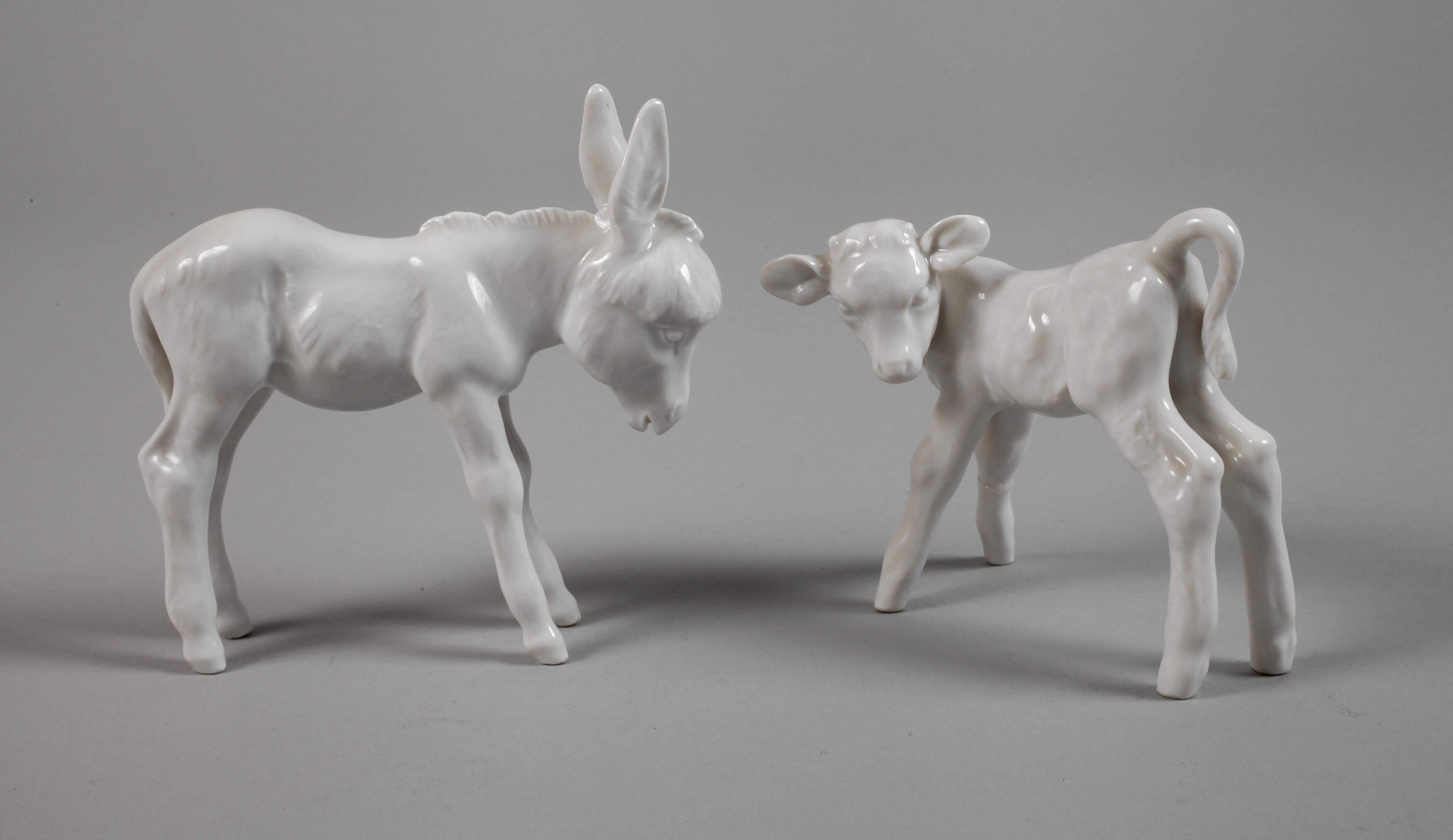 Meissen "Esel" und "Kalb"