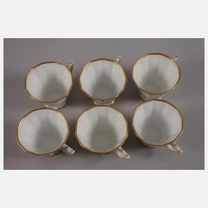 Nymphenburg Kaffee-Restservice mit Wappen