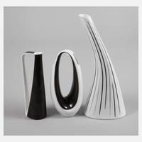 Rosenthal drei Enghalsvasen111