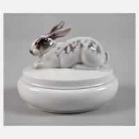 Rosenthal Deckeldose mit Hasenknauf111