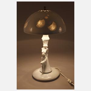 Volkstedt Lithophanie-Lampe mit Dame
