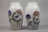Kopenhagen Paar Vasen Mohnblumendekor