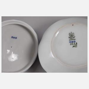 Kopenhagen Deckeldose mit Vogelknauf