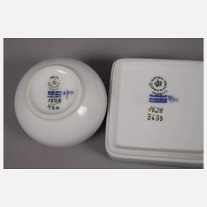 Kopenhagen Schale und Dose Schmetterlingsdekor