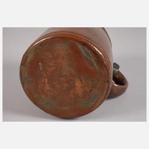 Barocker Walzenkrug mit Sinnspruch