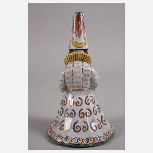 Frankreich figürliche Tischglocke Fayence