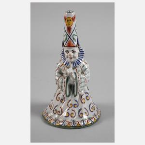 Frankreich figürliche Tischglocke Fayence