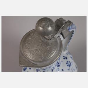 Ansbacher Enghals-Fayencekrug