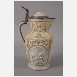 Villeroy & Boch Mettlach Weinkanne Historismus