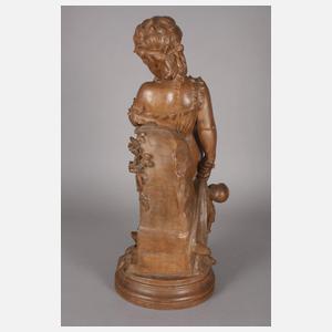 Belgien große Kinderfigur mit Puppe