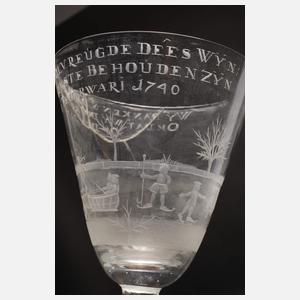 Barocker westfriesischer Trinkpokal