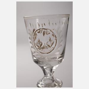 Barockes Hochzeitsglas