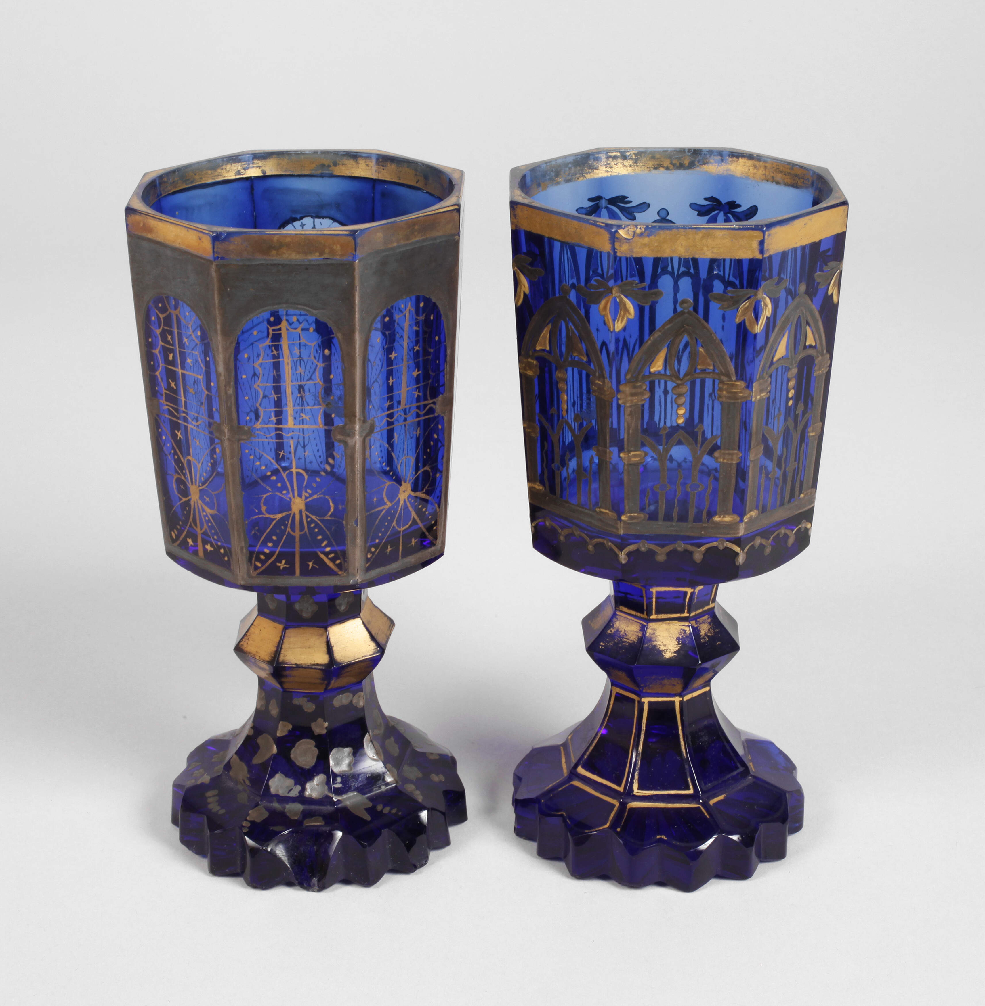 Paar Ranftbecher Biedermeier