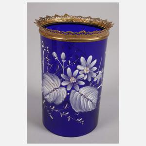 Windlicht mit Messingmontierung