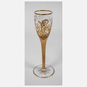 Champagnerkelch Golddekor