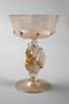 Façon de Venise Pokal mit Vogelschaft