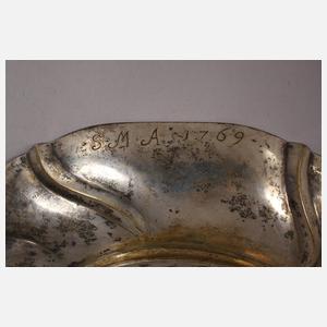Barocke Silberschale